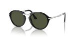 Persol PO3274S Black/Green Round Sunglasses, 50mm