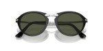 Persol PO3274S Black/Green Round Sunglasses, 50mm