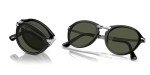 Persol PO3274S Black/Green Round Sunglasses, 50mm