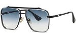 Trendy Square Aviator Gradient Sunglasses for All