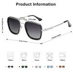 SOJOS Retro Square Polarized Sunglasses for All