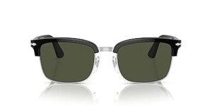 Persol PO3327S Black Rectangular Sunglasses for Men