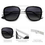 SOJOS Retro Square Polarized Sunglasses for All