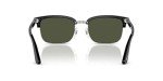 Persol PO3327S Black Rectangular Sunglasses for Men