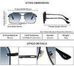 Trendy Square Aviator Gradient Sunglasses for All