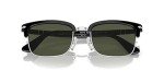 Persol PO3327S Black Rectangular Sunglasses for Men