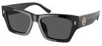 Tory Burch Black Rectangular Sunglasses for Women