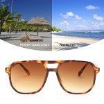 Retro Square Aviator Sunglasses for Men and Women