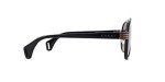Gucci GG0447S Polarized Aviator Sunglasses - Black Gunmetal