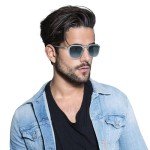Persol PO3292S Transparent Grey/Azure Gradient Sunglasses