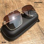 Oversized Gold Aviator Sunglasses with Polarized Lenses