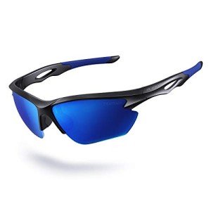 DEAFRAIN Polarized Sports Sunglasses for Outdoor Activities