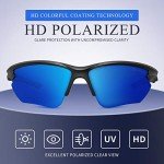 DEAFRAIN Polarized Sports Sunglasses for Outdoor Activities