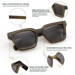 Polarized Chunky Square Sunglasses UV400 B2396