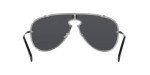 Versace Men's Gunmetal Sunglasses with Grey Lenses