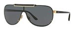 Versace VE2140 Gold/Grey Pilot Shield Sunglasses