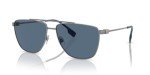 Burberry Gunmetal Blue Aviator Sunglasses Bundle