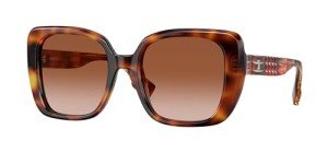Burberry Helena Light Havana Square Sunglasses Bundle