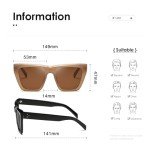 Trendy Polarized Retro Square Sunglasses K1546