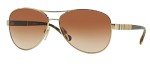 Burberry Light Gold/Brown Gradient Aviator Sunglasses