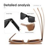 Trendy Polarized Retro Square Sunglasses K1546