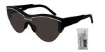 Balenciaga BB0004S Black/Grey Square Sunglasses Bundle