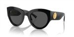 Versace Women's Black Frame Sunglasses with Grey Lenses