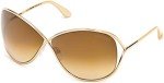 Tom Ford Miranda Rose Gold Geometric Sunglasses + Kit