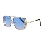 FEISEDY Vintage Aviator Square Metal Sunglasses B2894