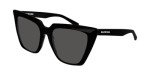 Balenciaga BB0046S 55MM Black/Grey Cateye Sunglasses