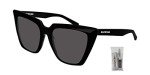 Balenciaga BB0046S 55MM Black/Grey Cateye Sunglasses
