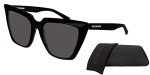 Balenciaga BB0046S 55MM Black/Grey Cateye Sunglasses