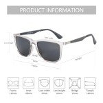 ZENOTTIC Men's Polarized Rectangle Sunglasses - UV400 Protection