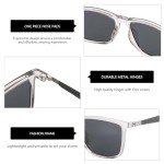 ZENOTTIC Men's Polarized Rectangle Sunglasses - UV400 Protection