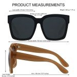 Andwood Oversized Retro Sunglasses - 2 Pack
