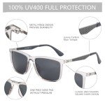 ZENOTTIC Men's Polarized Rectangle Sunglasses - UV400 Protection