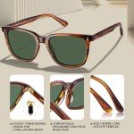 CARFIA Retro Polarized Sunglasses for Men