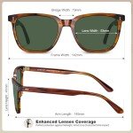 CARFIA Retro Polarized Sunglasses for Men