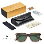 CARFIA Retro Polarized Sunglasses for Men