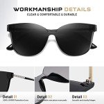 Chic Women's Square Frameless Sunglasses with UV Protection
