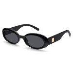 Trendy 90s Cat Eye Oval Sunglasses for Women