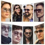 Retro Double Bridge Aviator Sunglasses with Gradient Lenses