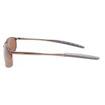ZHILE Polarized Wrap Metal Frame Sunglasses for Men