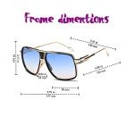 Gobiger Men's Aviator Sunglasses with UV Protection