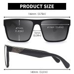 Jim Halo Retro Polarized UV400 Sunglasses