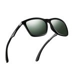Men's Polarized Sunglasses - Matte Black Rectangular
