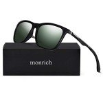 Men's Polarized Sunglasses - Matte Black Rectangular