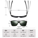 Men's Polarized Sunglasses - Matte Black Rectangular