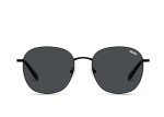 Jezabell Oversized Polarized Round Sunglasses - Black