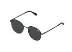 Jezabell Oversized Polarized Round Sunglasses - Black